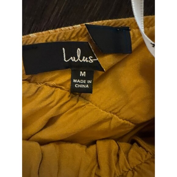 Lulus Downright Darling Halter Neck Tiered Ruffle Mini Dress Size M - Picture 3 of 8